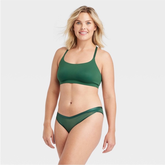 NWT Women's Mesh Cheeky Underwear - Auden™ Green L - Picture 4 of 9
